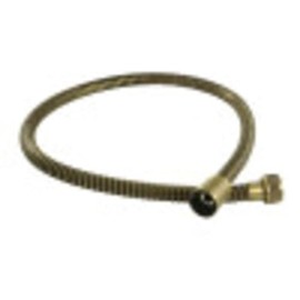 Kingston Brass KBSPRHOSE303 Gourmet Scape, 30" Stainles Steel Hose, Antique Brass