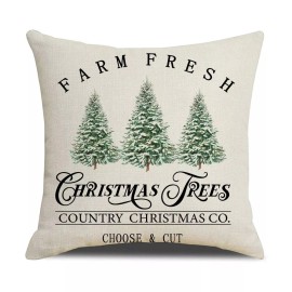 Christmas lights are us LLC Xmas Rustic Throw Cushion Case