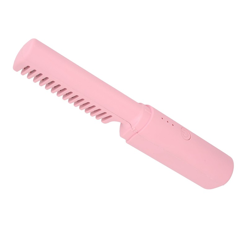 Cordless Hair Straightening Brush Prevent Damage USB Rechargeable Hair Straightener