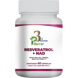 Resveratrol  Nad 60 Cap 3 Balance Points, Piel Bella.                                                                                                 