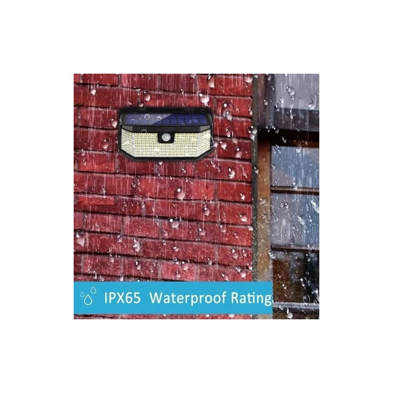 Aootek Solar Lights Outdoor 182 Leds 2500Lm Solar Motion Sensor