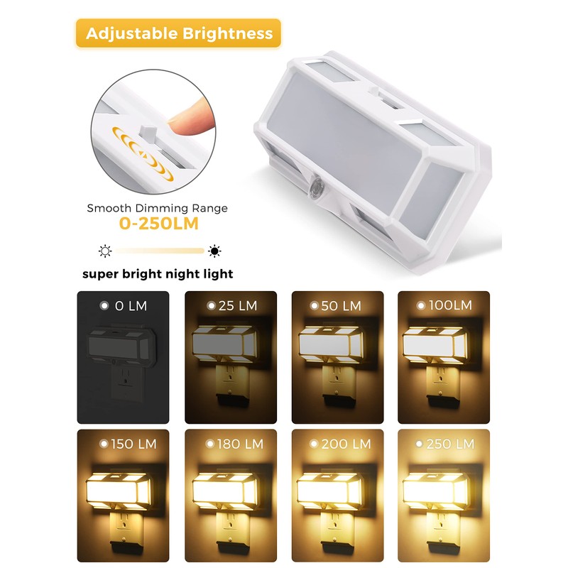 Super Bright Night Light, LOHAS Night Lights Plug into wall