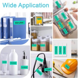 GREENCYCLE Compatible DYMO D1 Label Maker Tape 45019 S0720590 Black on Green 1/2"x23' 100PK