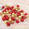 Christmas Tree Baubles - 50 Pcs Christmas Tree Decoration Ornaments