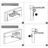 Door Closer, Heavy Duty Aluminum Commercial Automatic Door Closer Fire