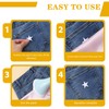 1.14" Mini White Iron on Stars, 80 PCS White Star
