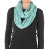 Funky Junque Womens Infinity Scarf Cable Knit Wrap - Confetti