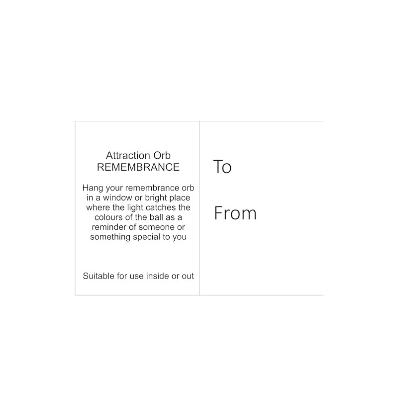 Sienna Glass Attraction Orb - Remembrance