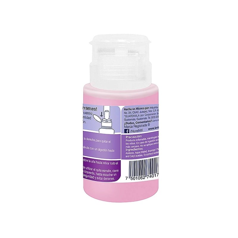 Quita esmalte Nuvel extra humectante 180 ml