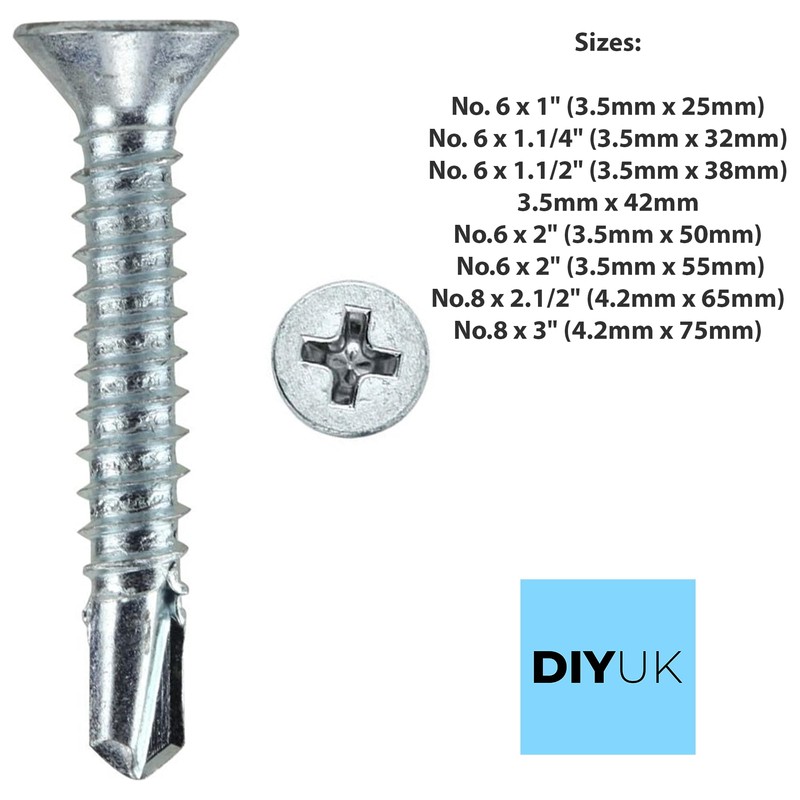 Self Drilling Screws Length: 32mm (Pack of: 200) Countersunk Self