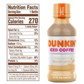 Dunkin' Donuts Dunkin Donuts Iced Coffee Variety Pack-12 Mocha, Original, French Van, Caramel