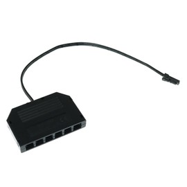 RLECS 6 in 1 Splitter Six-Hole Dupont Junction Box LED Light Branch Box for Cabinet Kitchen Lights