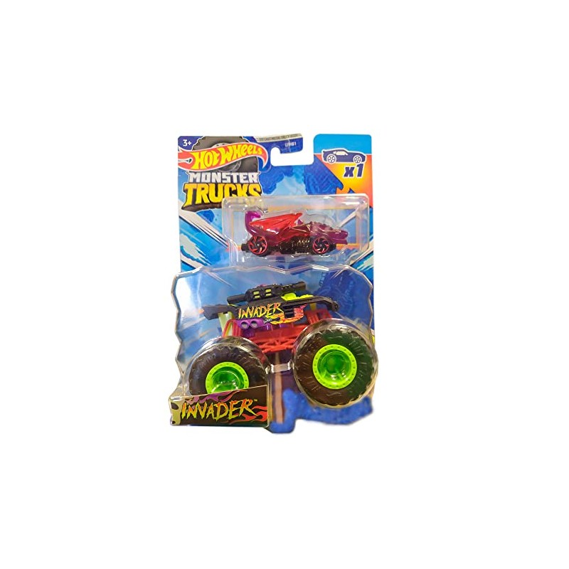 Hot Wheels Monster Trucks Invader, Includes Car [Dragon Blaster]