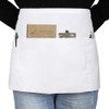 TOPTIE 2 Pack 3 Pockets Waitress Waist Apron, Restaurant Half