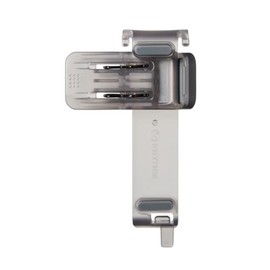 RHYTHM F0901-0589 Handy Fan Mounting, Clip, Parasol Compatible, For Silky Wind Mobile 3 Series, Anti-Slip, Compatible with 0.2 - 0.6 inch (5 - 14 mm) Shaft