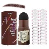 MLSMILE Eyebrow Stencil kit - Brow Stamp - (Blonde) - 24