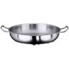 Contacto Edelstahl Bratpfanne 20 cm, matt mit zwei Griffen ohne