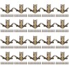20pcs 90° Angle Support Spring Cabinet Hinges Set for Small