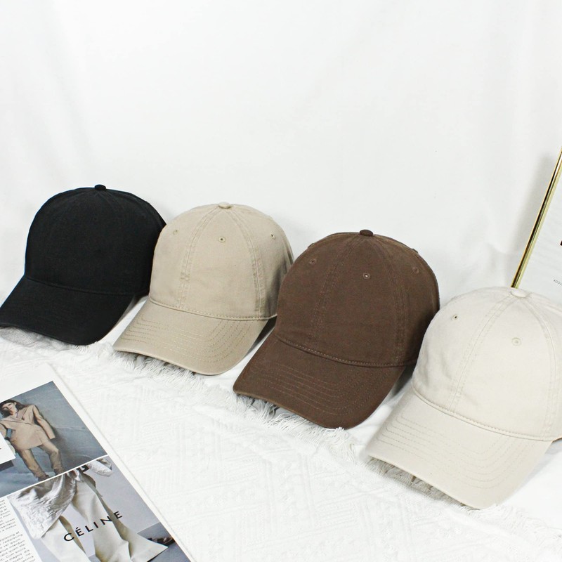 Men's Cap, Cotton Hat, Baseball Cap, Plain, Adjustable, UV Protection,