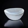 4All Selenite Oval Bowl Handmade Natural White Charging Selenite Crystal