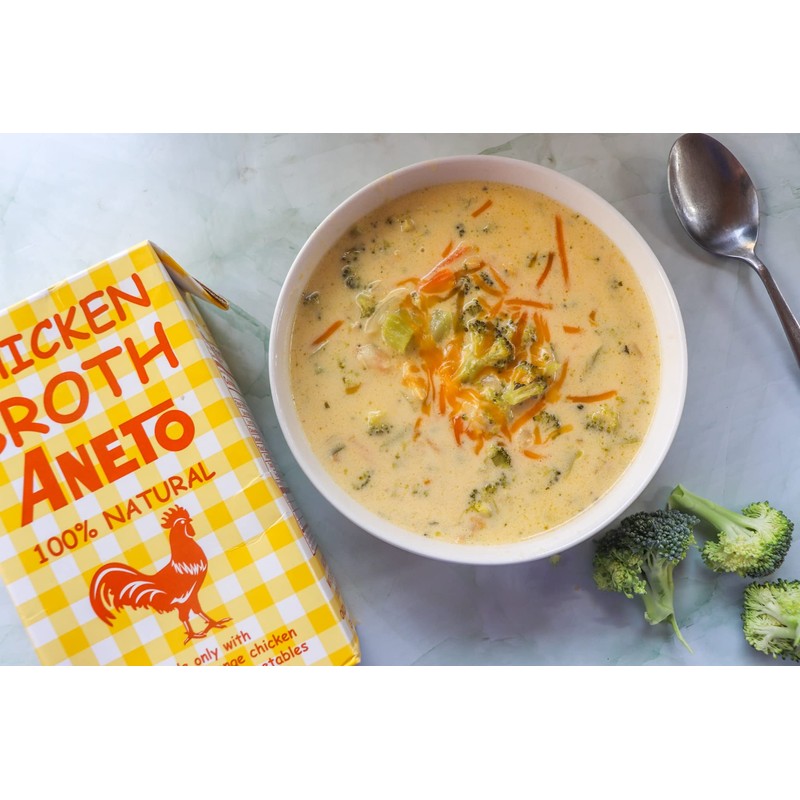 Aneto 100% Natural Chicken Broth, 33.83 Ounce (1 Pack)