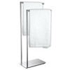 FEBTECH Double Towel Rack- Freestanding Stainless Steel Towel Rack for