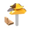 1/4 Inch Shank Router Bit，45 Degree Lock Miter Router Bit