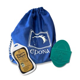 Epona Tigers Tongue Groomer & Glossy Groomer (Turquoise) Horse Grooming Tools with Bonus Backpack