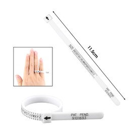 VPMeetx Ring Sizer UK - Ring Size Measuring Tools Metal Ring Measurement Tool Ring UK Sizes Mandrel Stick for Women Men