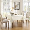ZeeMart Ivory Tablecloth, Farmhouse Linen Style Table Cloth Rectangle Table