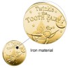 DALIweigo Tooth Fairy Coin Lost Teeth Reward Commemorative Coin Souvenir