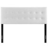 Modway Emily Tufted Button Faux Leather Upholstered Queen Headboard in