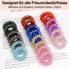 JessLab Spiral Hair Bobbles, Pack of 20 Traceless Telephone Cable