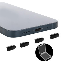 RUCUDIM USB C Dust Cover, 6 Pieces, Type C Dust Plug, USB C Dust Plug, Protective Cap, Aluminium Dust Plug, Compatible with Most Type C Charging Port