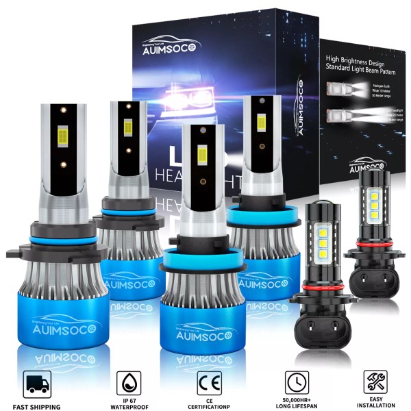 AUIMSOCO For Ford F-150 2015-2020 Combo 6000K LED Full Front