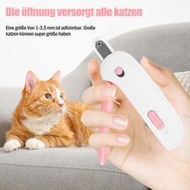 Encuryna Cat Nail Clippers, Claw Clippers for Dogs and Cats, Stainless Steel Cat Nail Clippers, Cat Nail Trimmer, Cat Claw Cutter, Cat Nail Clippers, Cats with Nail File and Protection (Pink)