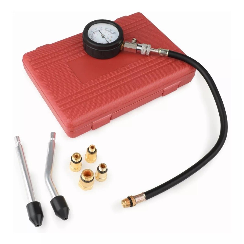 BSOON Medidor Compresión Cilindro Motor Gasolina Manómetro Presión