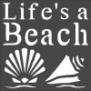 Unbranded 1- 8x8 inch Stencil, (TD-18) Life's A Beach (6mil)*****