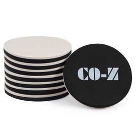 CO-Z 8pcs Felt Furniture Sliders for Hardwood Floors, 4 3/4 in Reusable Furniture Pads, Heavy Furniture Movers Sliders for Hard Surfaces, Thick Moving Pads Floor Protectors for Vinyl Tile Floors