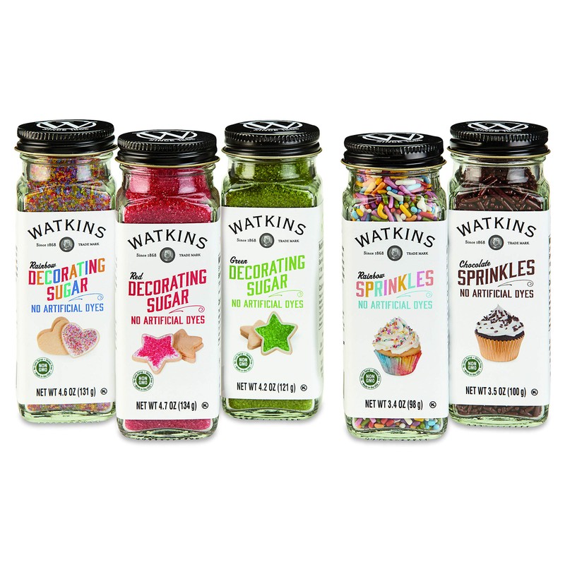 Watkins Green Decorating Sugar, 4.2 Ounce, 3-Pack