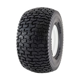 Marathon 30226, 3" Hub, 3/4" Bushings 13x6.50-6" Flat Free Lawnmower Tire on Wheel, black