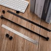 24 Pcs Hanging File Rail and Clip Set 16 Aluminum