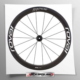 Rapid CLX Wheel Rim Sticker Set White Gloss Vinyl Sticker Set Decorative Kit Waterproof for Rims, Helmet and Frame Weatherproof