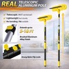 24FT High Reach Window Squeegee with Extension Pole, 2-1 Window