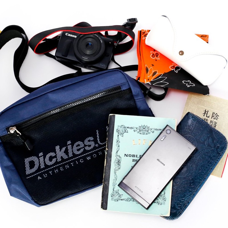 Dickies SPLOGO USA Shoulder Bag with Dwear Sticker Sacoche Messenger
