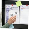 Tofficu 6sheets Magnetic Weekly Planner Board for Fridge Dry Erase