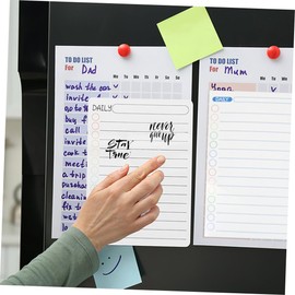 Tofficu 6sheets Magnetic Weekly Planner Board for Fridge Dry Erase Refrigerator Whiteboard Organize Schedules Reminders for Family Planning -do Lists