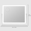 Gvnkvn Lighted Makeup Mirror, 17.3"x13" Hollywood Vanity Mirror with Led