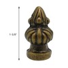 Alamic Lamp Finial Antique Brass Cap Knob Lamp Decoration for