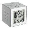 TFA Dostmann CUBO Digital Radio Alarm Clock with Temperature, Plastic,